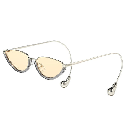 Daring Gold Cat Eye Sunglasses