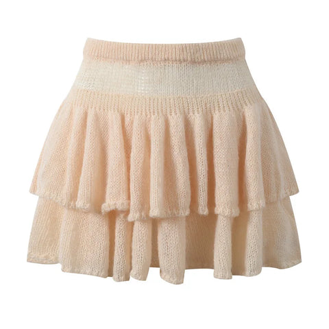 Radiant Knit Ruffle Two-Piece Set