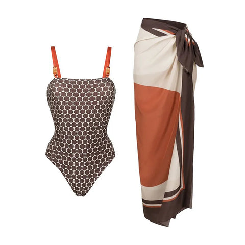 Free Spirit Printed One-Piece Swimsuit
