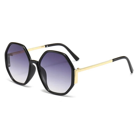 Vibrant Hexagon Gradient Sunglasses