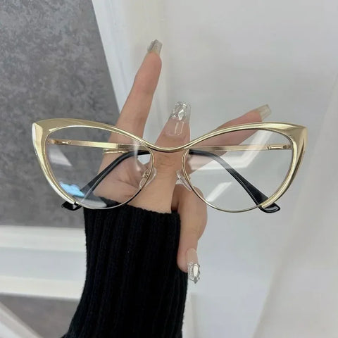 Radiant Gold Cat Eye Sunglasses