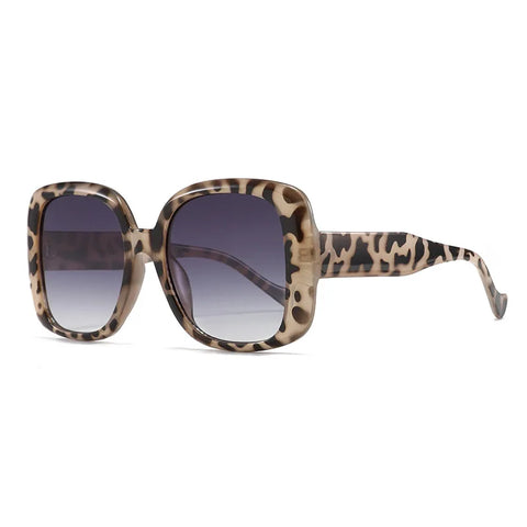 Radiant Square Leopard Sunglasses