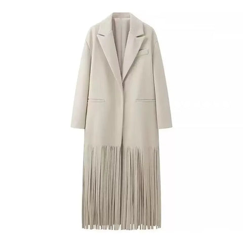 Free Spirit Tassel Longline Coat