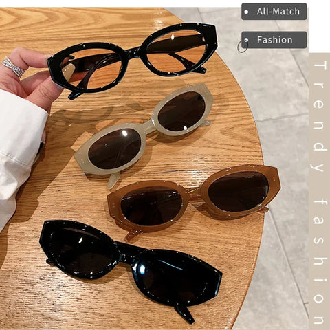 Confident Vintage Oval Sunglasses