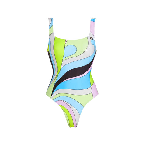 Vivacious Swirl Print Two-Piece Swimsuit