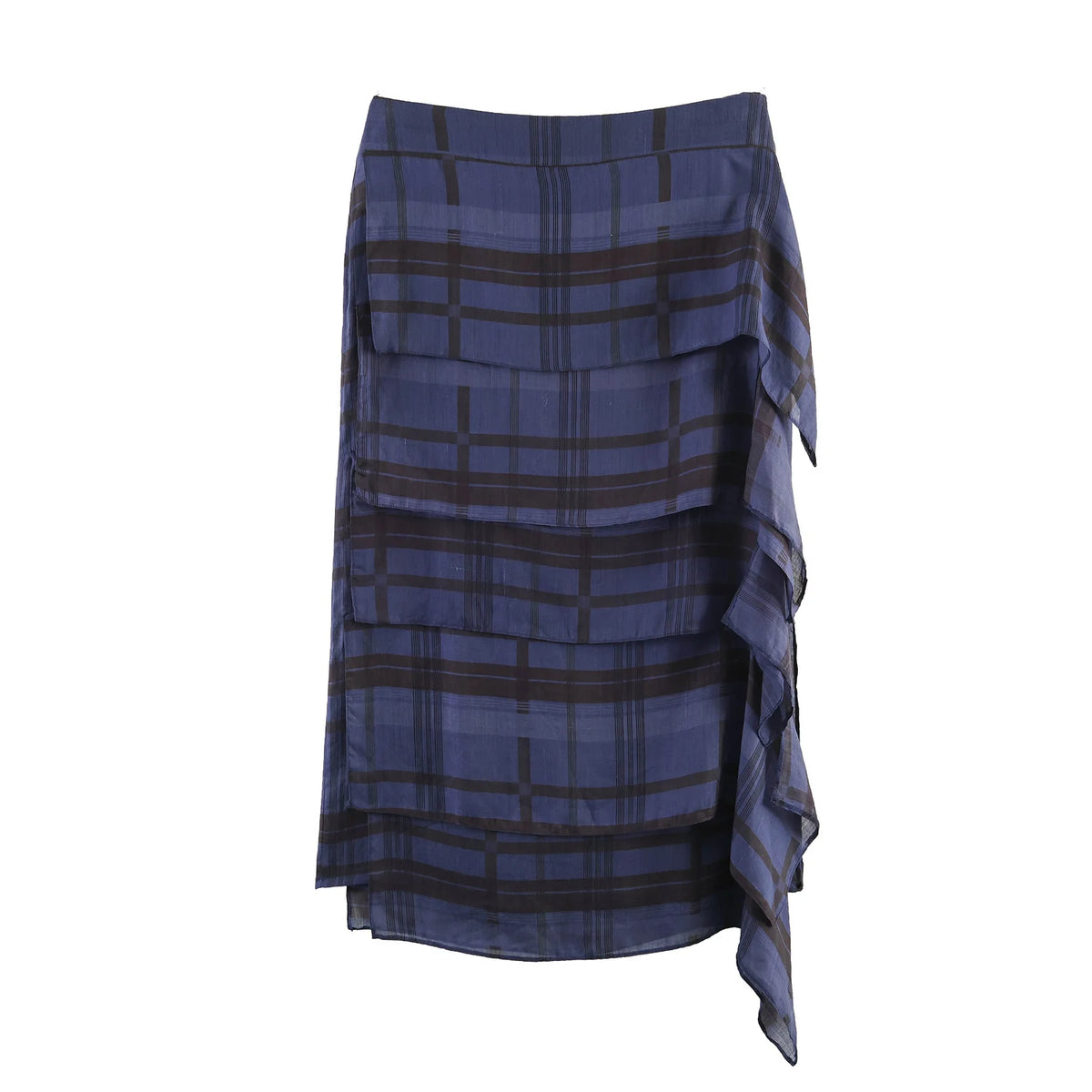 Wanderlust Plaid Layered Maxi Skirt