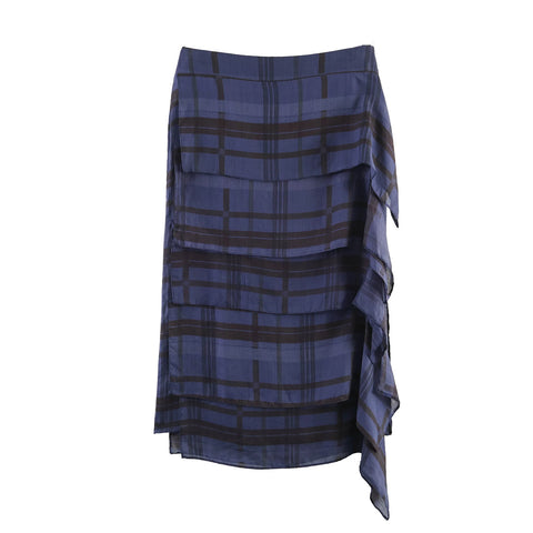 Wanderlust Plaid Layered Maxi Skirt