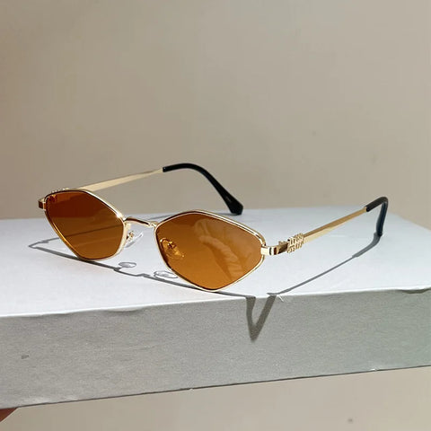 Daring Gold Cat Eye Sunglasses