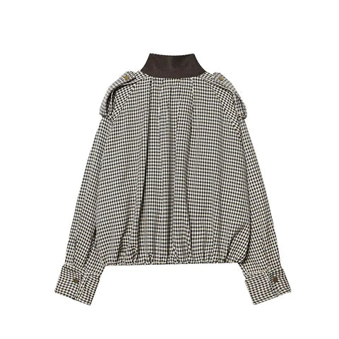 Sovereign Checked Zipper Skirt Set
