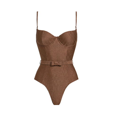 Worthy Bandeau Bodycon Swimsuit