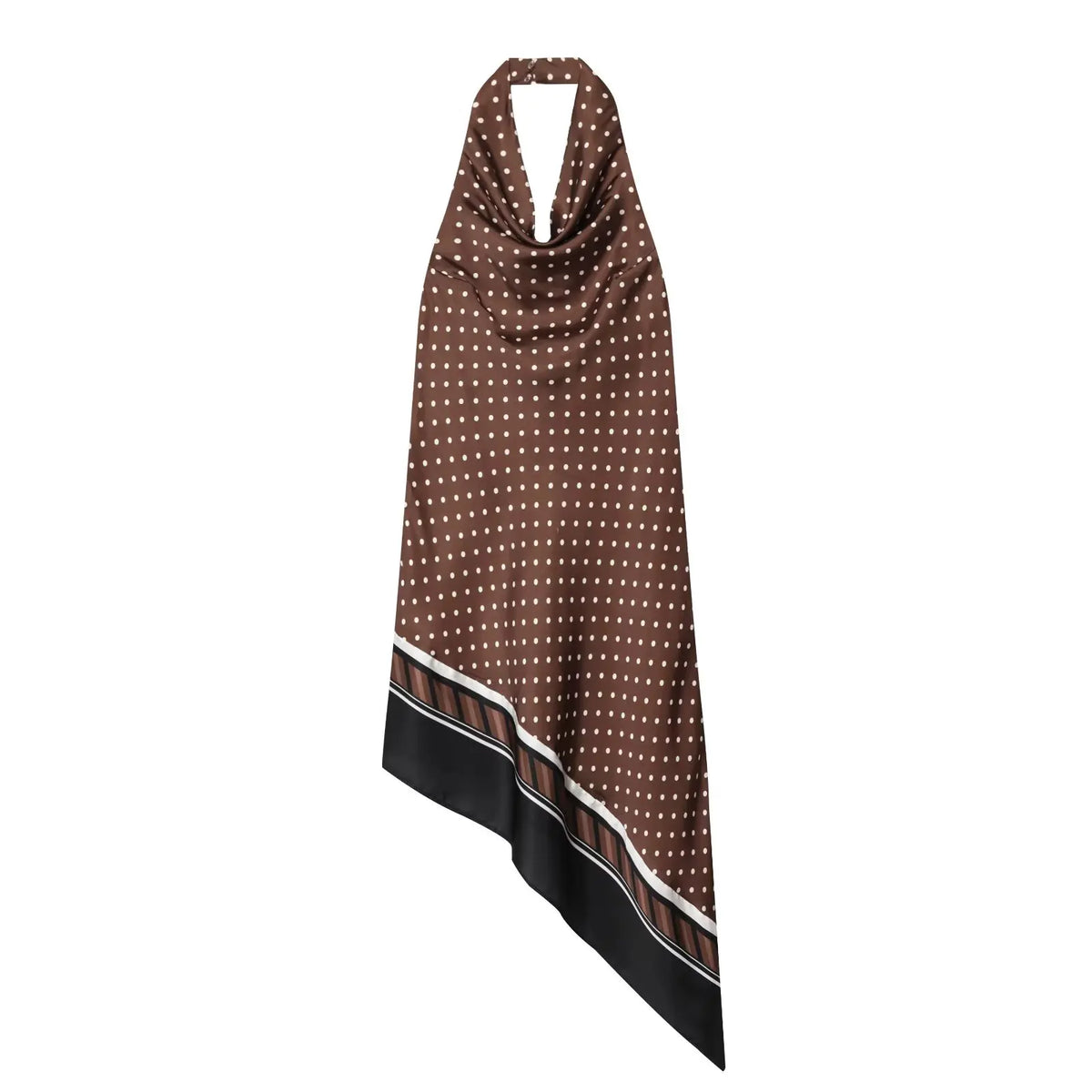 Radiant Polka Dot Halter Mini Dress