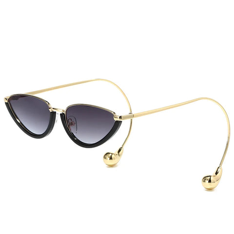 Daring Gold Cat Eye Sunglasses