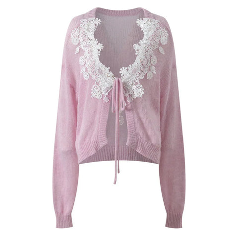 Radiant Knit Ruffle Two-Piece Set