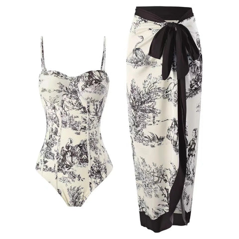 Sovereign Printed Wrap Bikini Set