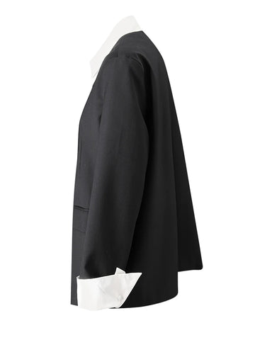 Elegant Color-Block Blazer