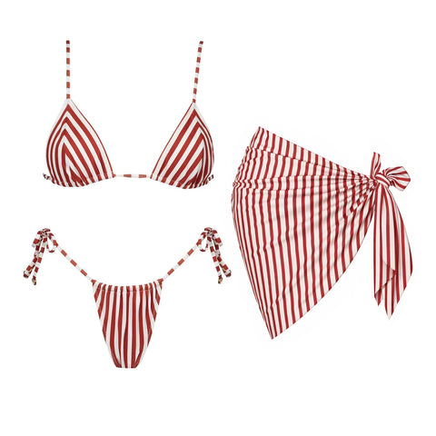 Radiant Striped Push Up Bikini