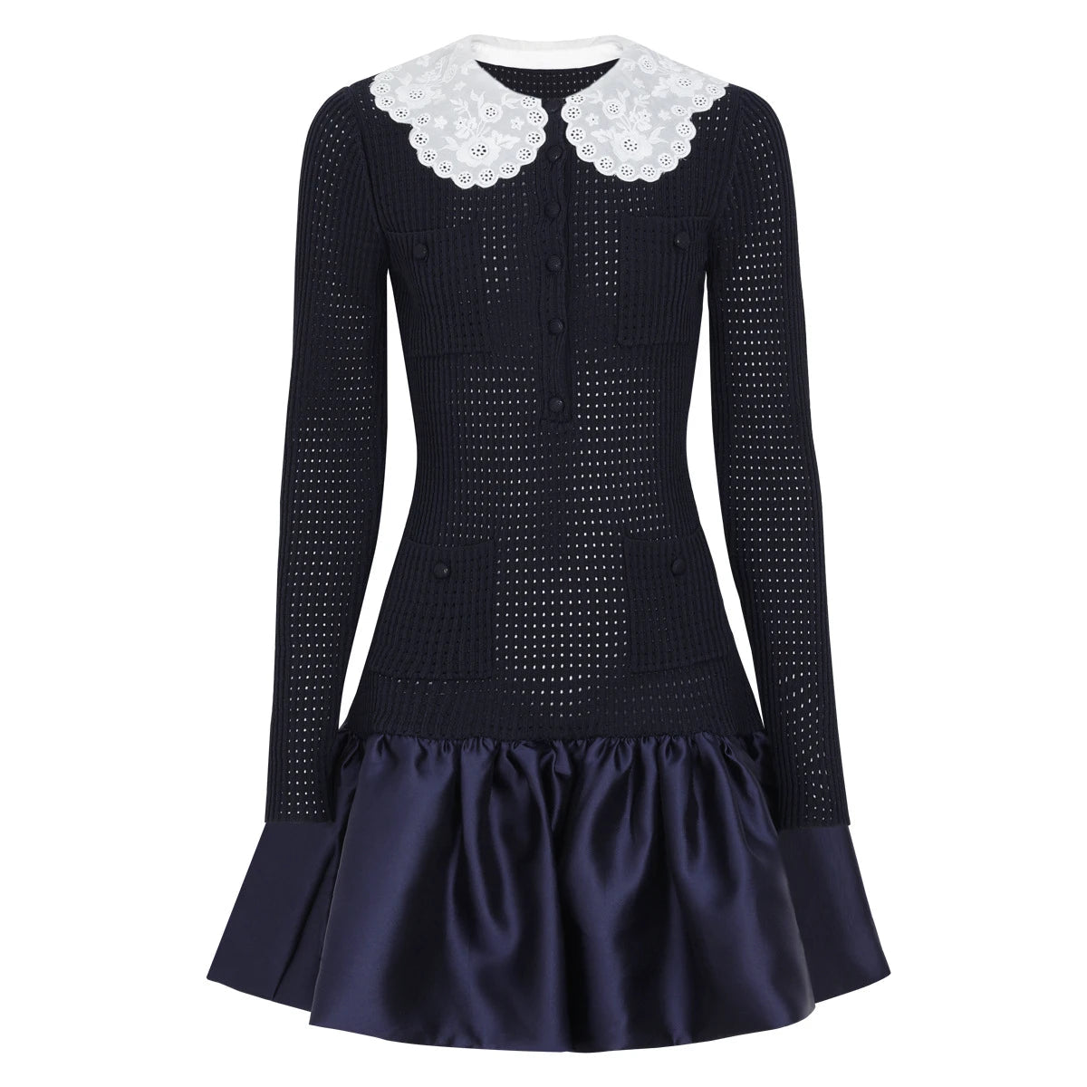 Elegant Knitted Mini Dress
