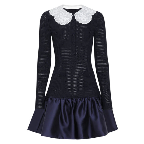 Elegant Knitted Mini Dress
