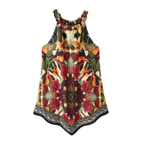 Wanderlust Floral Halter Skirt Set