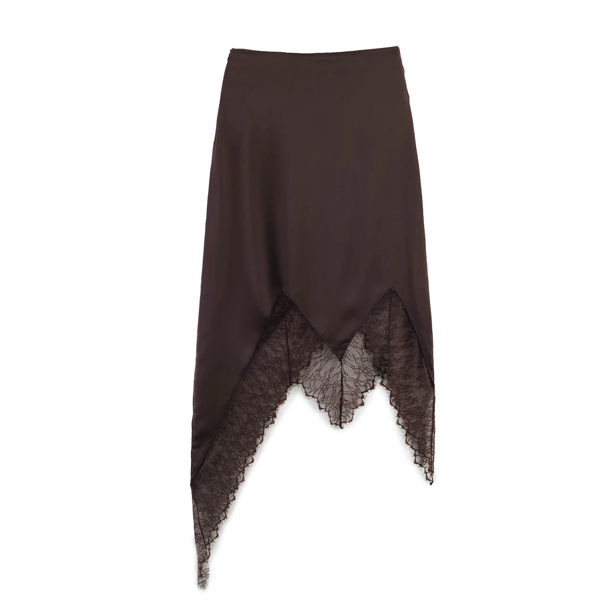 Ethereal Lace Patchwork Midi Skirt