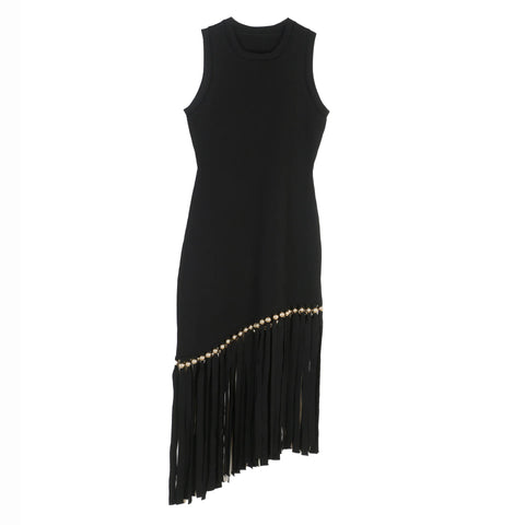 Vivacious Knitted Tassel Maxi Dress