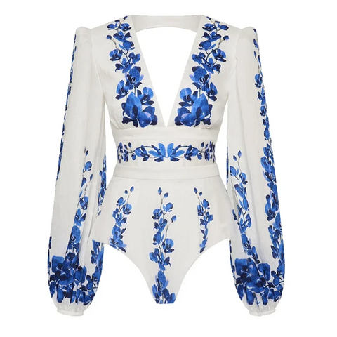 Wanderlust Printed High-Waist Bikini Set