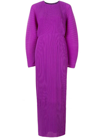 Divine Pleated Hand-Painted Maxi Dress