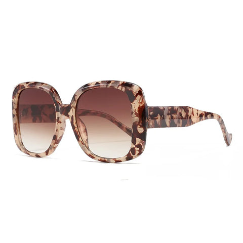 Radiant Square Leopard Sunglasses