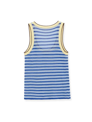 Vibrant Striped Knit Tank Top