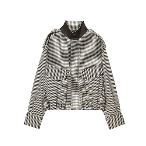 Sovereign Checked Zipper Skirt Set