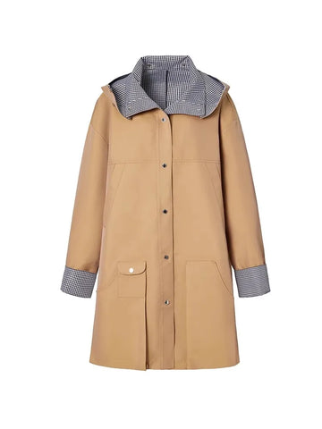 Confident Oversized Patchwork Trench Coat