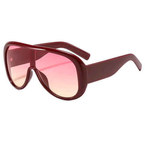 Audacious Oversized Shield Sunglasses