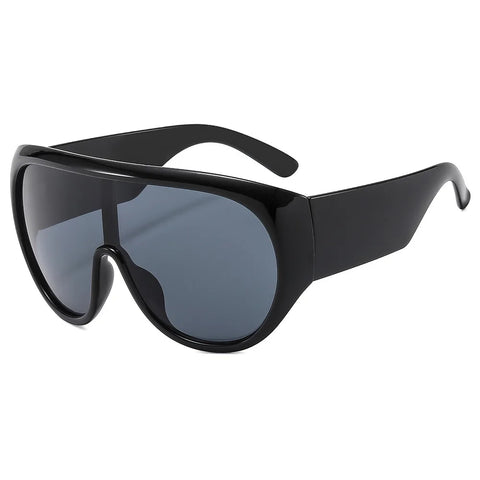 Audacious Oversized Shield Sunglasses