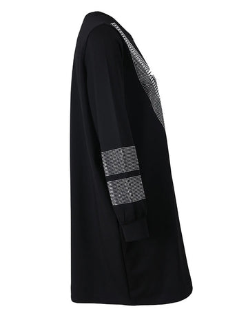 Radiant Rhinestone Oversized Dress