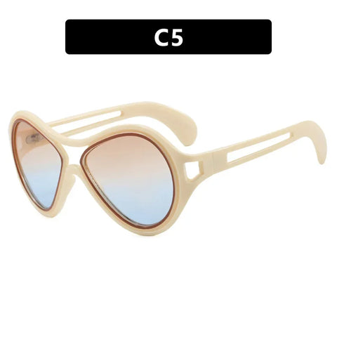 Free Spirit Plastic Oversized Sunglasses