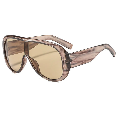 Audacious Oversized Shield Sunglasses