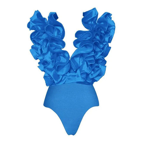 Fierce Ruffled Low-Waist Bikini Set