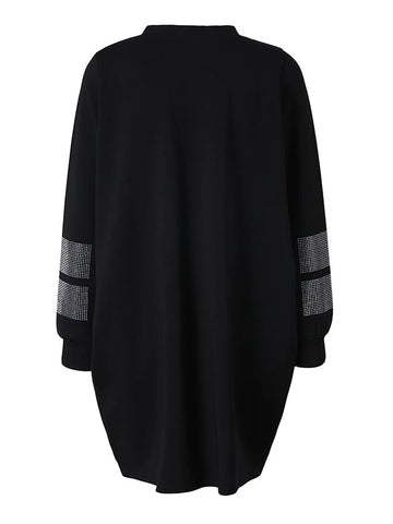 Radiant Rhinestone Oversized Dress