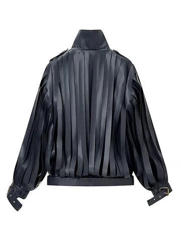 Audacious Tasseled Leather Jacket