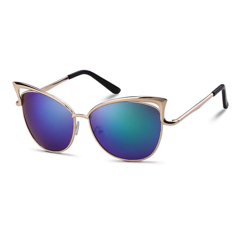 Radiant Gold Cat Eye Sunglasses