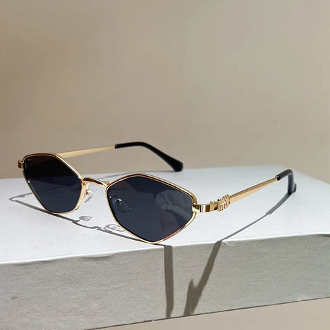 Daring Gold Cat Eye Sunglasses