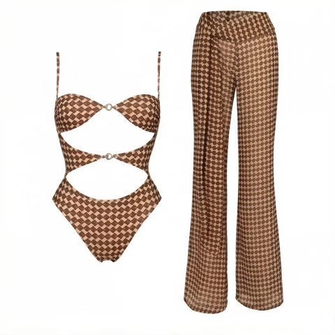 Fearless Cutout Printed Swimsuit