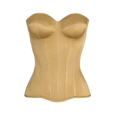 Confident Strapless Cropped Top