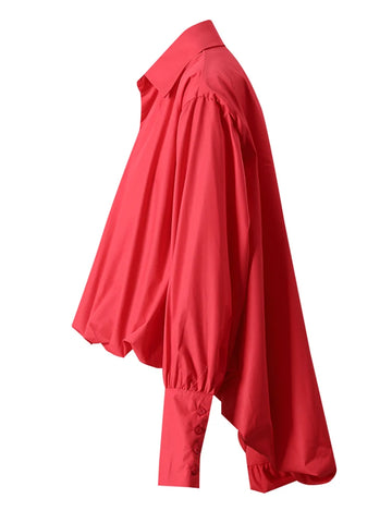 Vibrant Pleated Loose Blouse