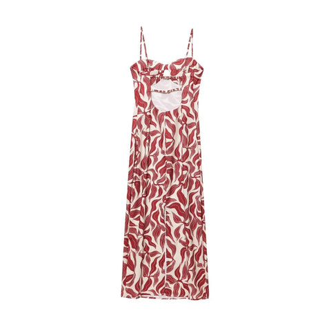 Radiant Floral Print Maxi Dress