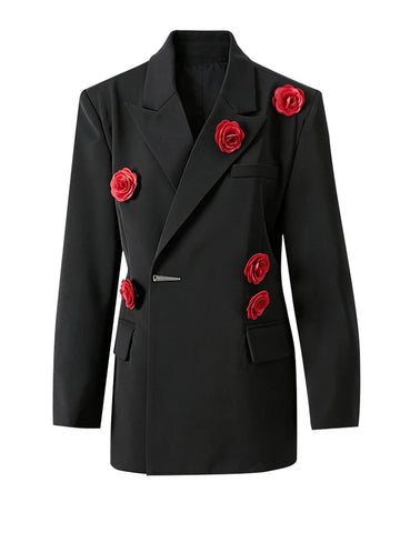 Audacious Floral Detail Blazer