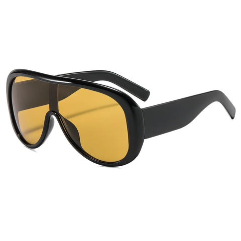 Audacious Oversized Shield Sunglasses