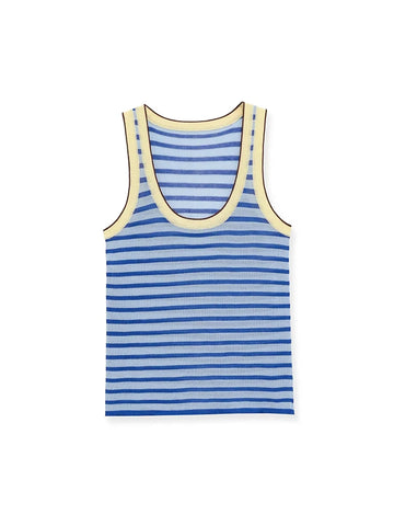 Vibrant Striped Knit Tank Top