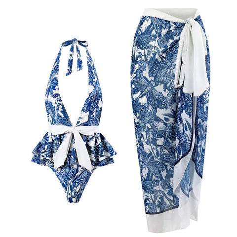Sovereign Printed Wrap Bikini Set