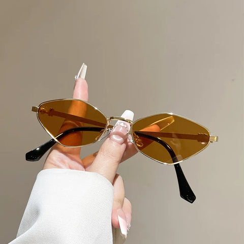 Daring Gold Cat Eye Sunglasses